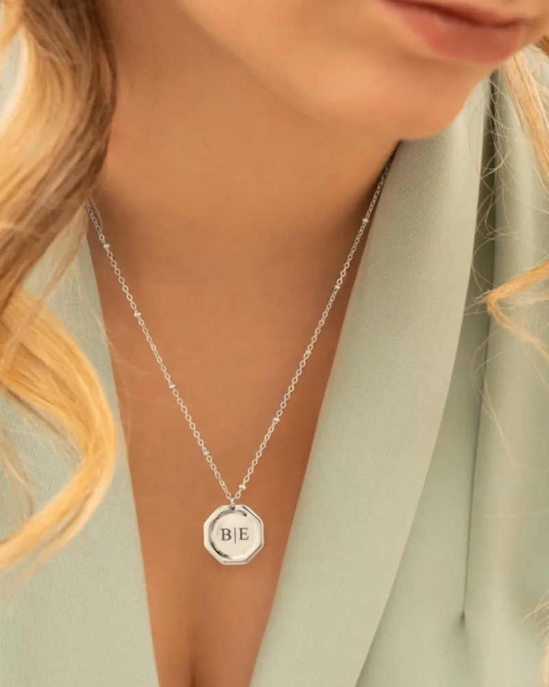 Finaste Graveerbare charm ketting Fashion