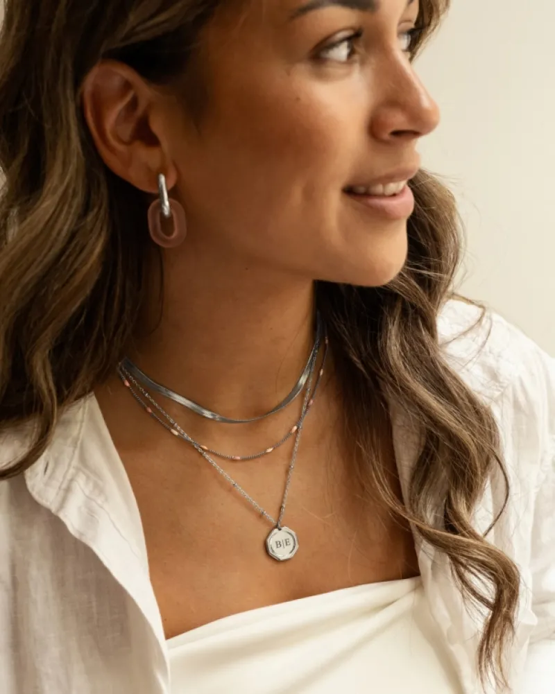 Finaste Graveerbare charm ketting Fashion