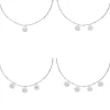 Finaste Graveerbare coin ketting Fashion