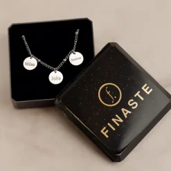 Finaste Graveerbare coin ketting Fashion