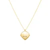 Finaste Graveerbare hartjes ketting ariana goudkleurig Sale