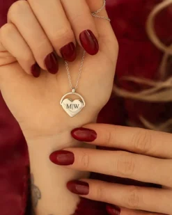Finaste Graveerbare hartjes ketting ariana Fashion