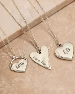 Finaste Graveerbare hartjes ketting ariana Fashion