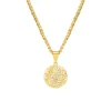 Finaste Graveerbare heren ketting sterrenhemel goudkleurig Best