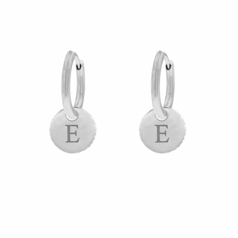 Finaste Graveerbare Initial Oorbellen Outlet