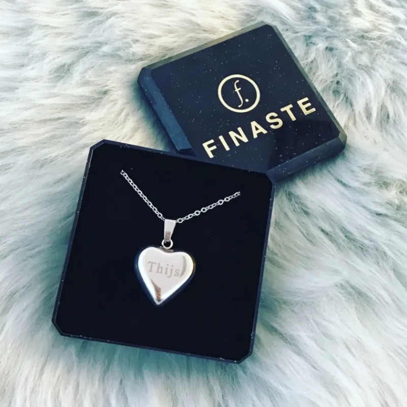 Finaste Graveerbare Ketting Hart Hot