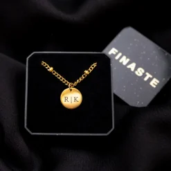 Finaste Graveerbare ketting muntje goud kleurig Discount