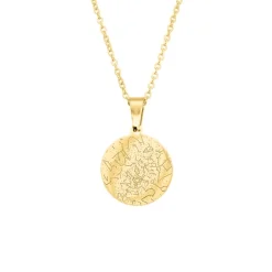 Finaste Graveerbare ketting sterrenhemel goudkleurig Online