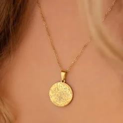 Finaste Graveerbare ketting sterrenhemel goudkleurig Online