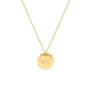 Finaste Graveerbare ketting waves goudkleurig New