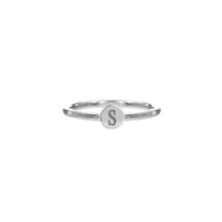 Finaste Graveerbare minimalistische ring met muntje Hot