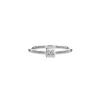 Finaste Graveerbare minimalistische ring met vierkantje Fashion