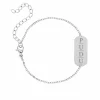 Finaste Grote bar armband met 4 letters Sale