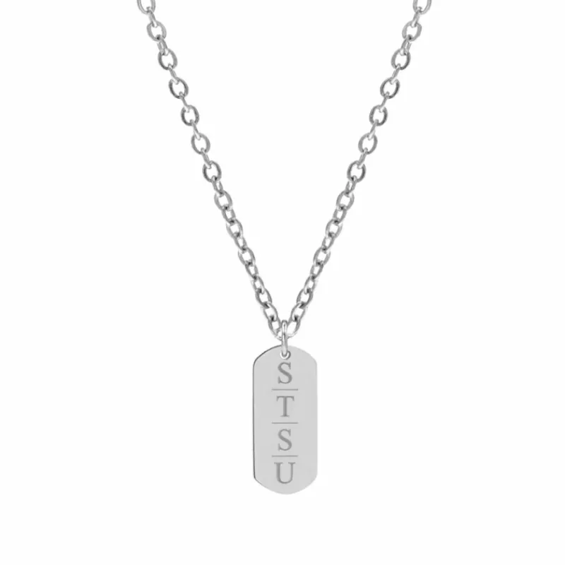 Finaste Grote Bar Ketting Met 4 Letters Online