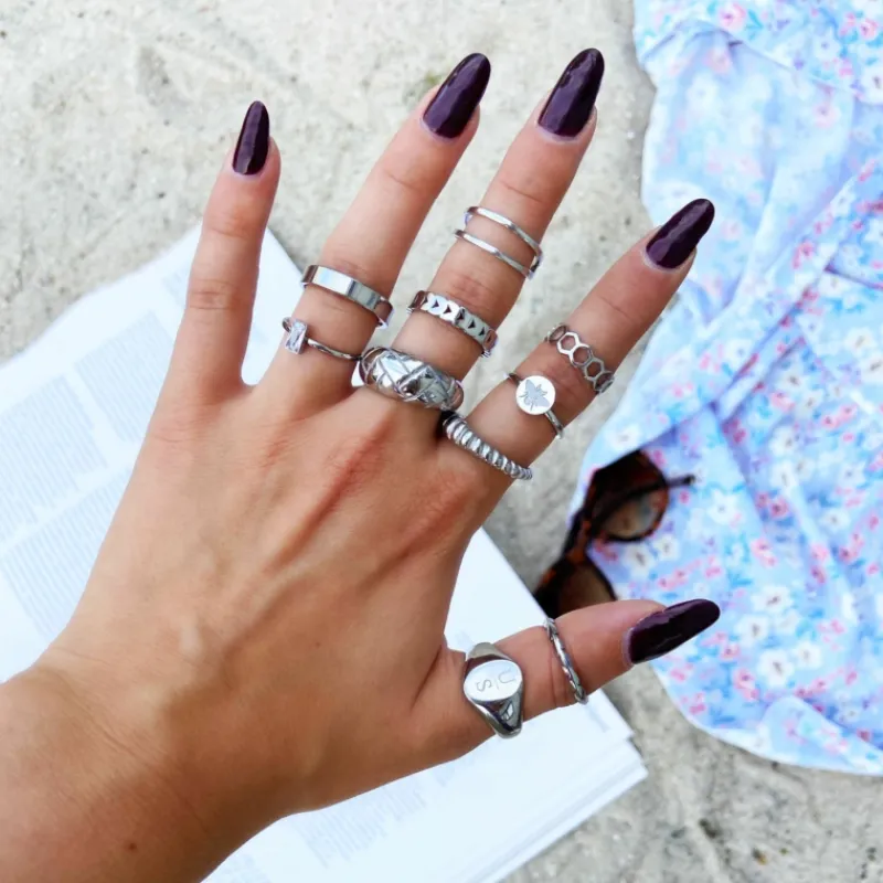Finaste Grote zegelring 2 letters New
