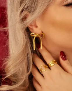 Finaste Grove ring statement goud kleurig Sale