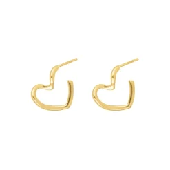 Finaste Hartjes oorringetjes kleur goud Discount