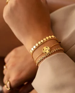 Finaste Heart chain bracelet goldplated Fashion