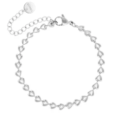 Finaste Heart chain enkelbandje New