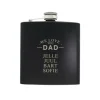Finaste Heupfles met namen zwart - we love you dad Clearance
