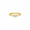 Finaste High class stone ring goudkleurig New