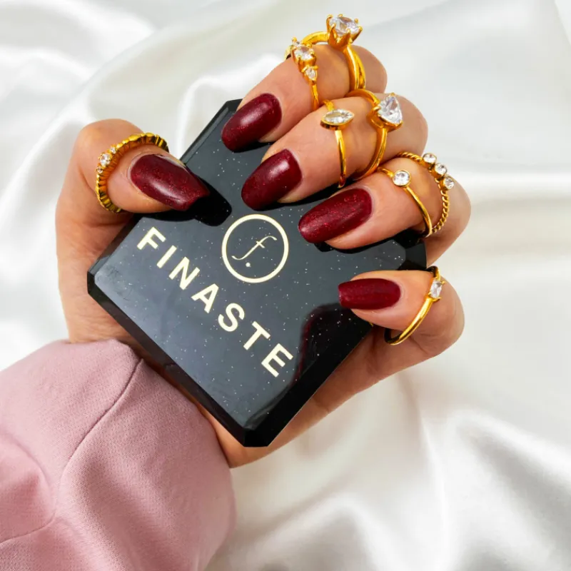Finaste High class stone ring goudkleurig New