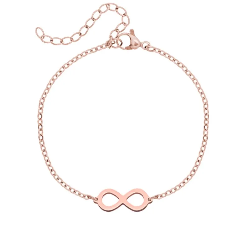 Finaste Infinity armband rose goud kleurig New