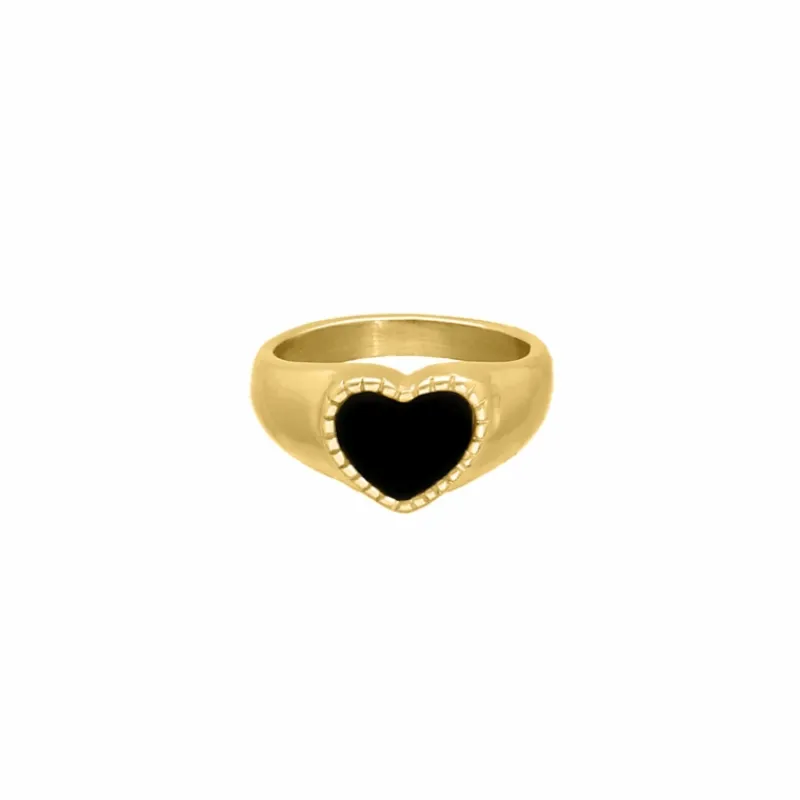 Finaste Influencer heart ring goudkleurig Outlet