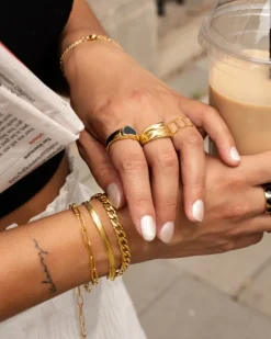 Finaste Influencer heart ring goudkleurig Outlet