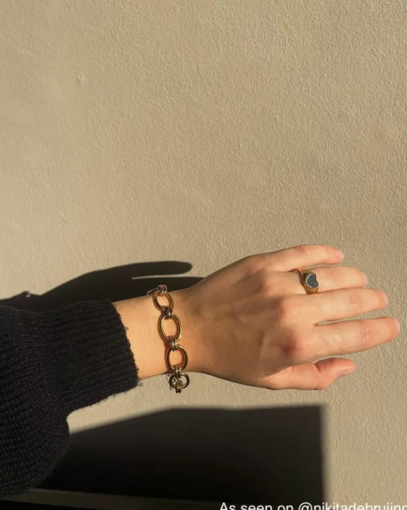 Finaste Influencer heart ring goudkleurig Outlet