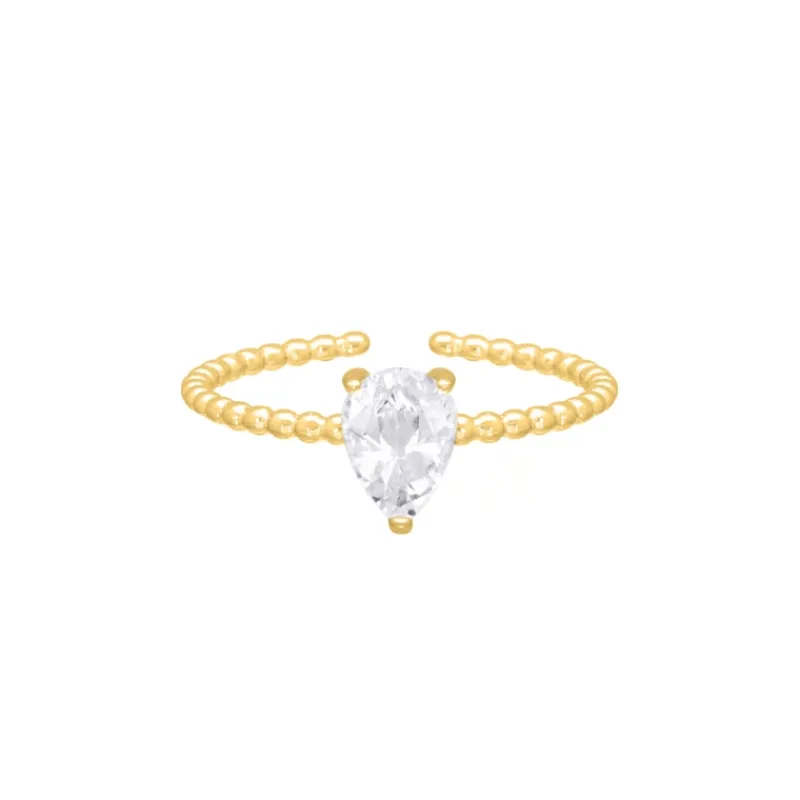 Finaste Influencer ring drop goudkleurig Best