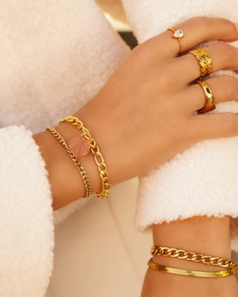 Finaste Influencer ring drop goudkleurig Best