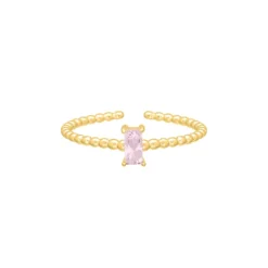 Finaste Influencer ring glam pink goudkleurig Sale
