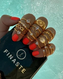 Finaste Influencer ring heart goudkleurig Online