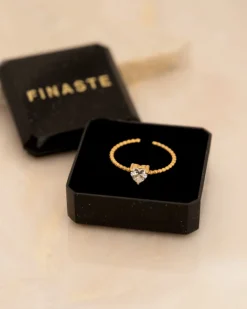 Finaste Influencer ring heart goudkleurig Online