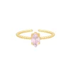 Finaste Influencer ring lichtroze goudkleurig New