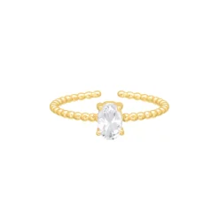 Finaste Influencer ring oval goudkleurig Hot
