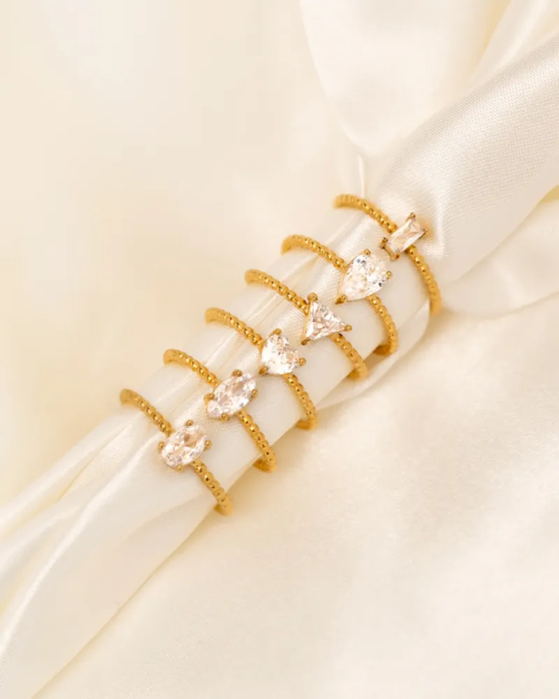 Finaste Influencer ring oval goudkleurig Hot