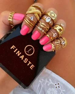 Finaste Influencer ring verstelbaar goudkleurig Fashion