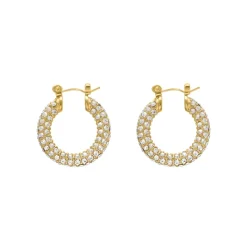 Finaste Influencer stone earrings goldplated Best