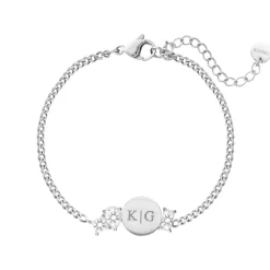 Finaste Initial armband high-end stones Clearance
