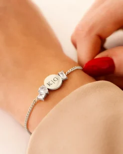 Finaste Initial armband high-end stones Clearance