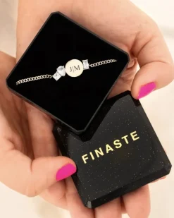 Finaste Initial armband high-end stones Clearance