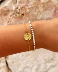 Finaste Initial armband luxury kleur goud Best