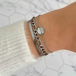 Finaste Initial Armband Mini Coin Best