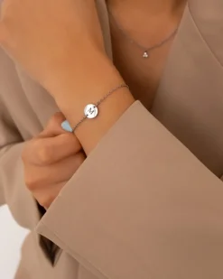 Finaste Initial Armband Mini Coin Best