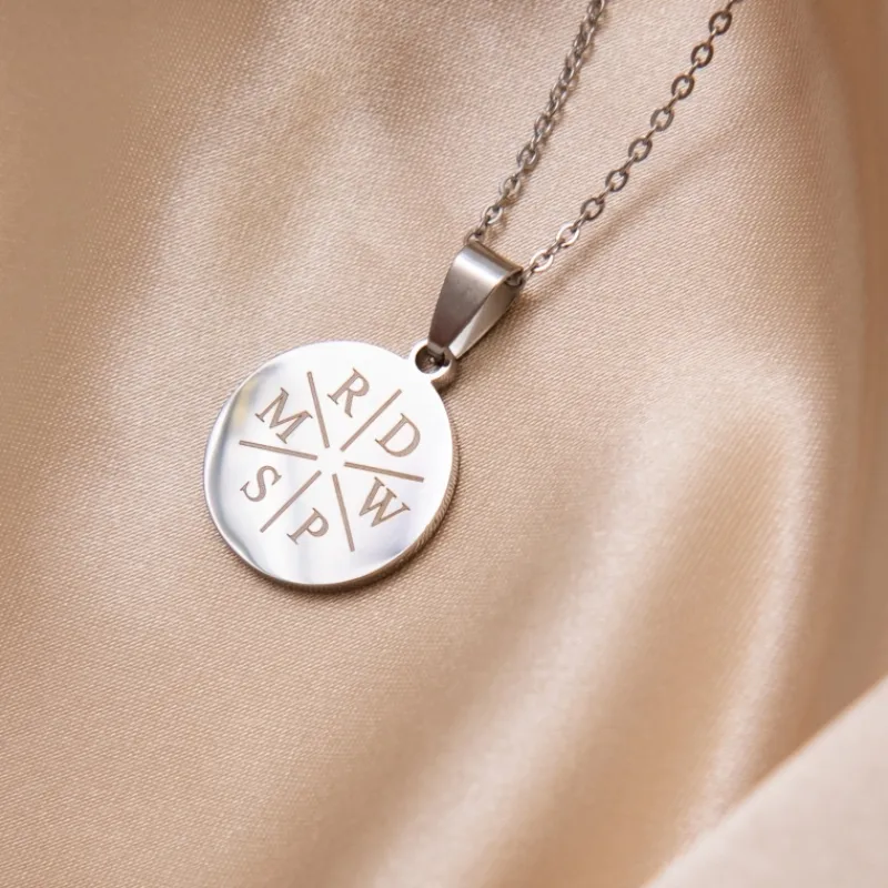 Finaste Initial ketting 6 letters Hot