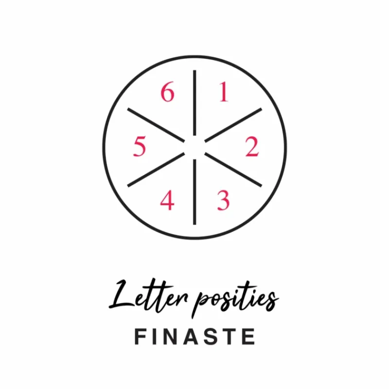 Finaste Initial ketting 6 letters Hot