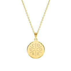 Finaste Initial ketting 6 letters goudkleurig Clearance