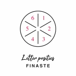 Finaste Initial ketting 6 letters goudkleurig Clearance
